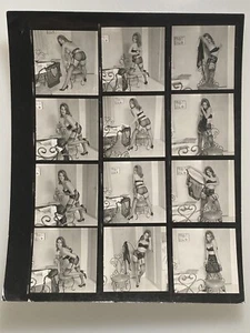 rv1 Ron Vogel W.H. Ca. CONTACT SHEET 12 PHOTOS 2¼" Vintage ORIGINAL '60's B&W - Picture 1 of 9