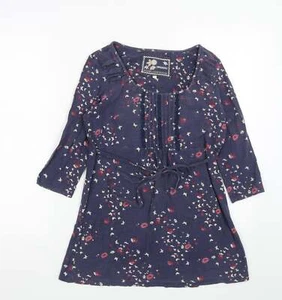 RJR.John Rocha Womens Blue Cotton Blend A-Line Size 10 - Picture 1 of 12