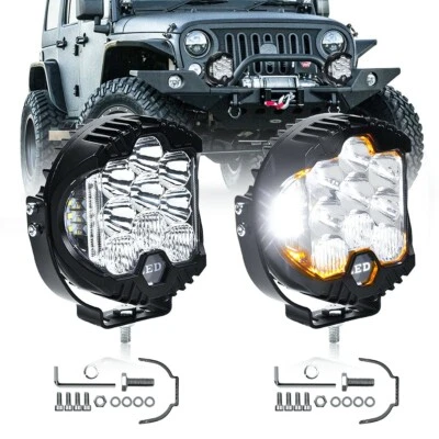 5'' 7 inch LED Work Light Pods Spot Flood Combo Fog Lamp Offroad Driving lights - Image 1 of 4