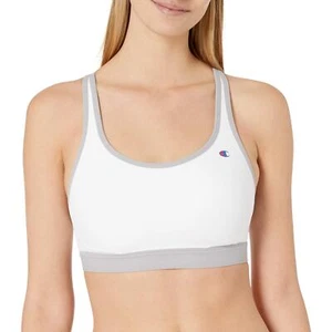 Champion 300484 Women's The Absolute Max 2.0 Sports Bra, White/Ice Glaze, M - Picture 1 of 2