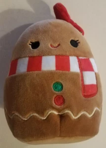 RARO Peluche Squishmallow Pan di Zenzero Bambina "Gina" 5" Natale  - Foto 1 di 4