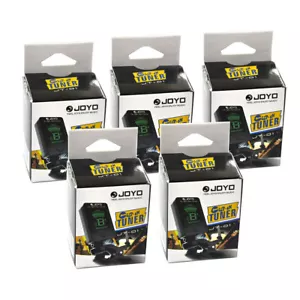 Lots of 5pcs JOYO JT-01 Clip-on Tuner 360 Degrees Free Rotation Multi-Function - Picture 1 of 6