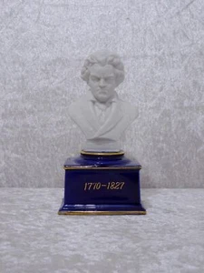BwxcwH - Busto de porcelana Beethoven con caja de música - Vintage - 17,5 cm - Imagen 1 de 5