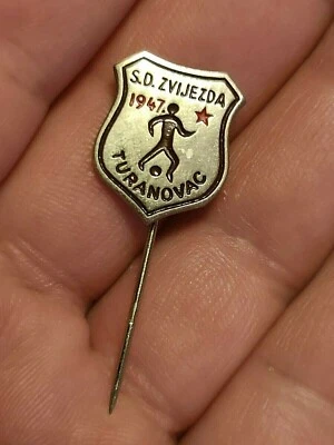 🔴FOOTBALL Soccer Club SD ZVIJEZDA from village Turanovac Croatia scarce pin 🔴 - Image 1 of 4