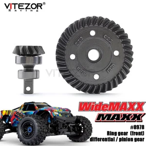 Fits Traxxas 1/10 MAXX V2 WideMaxx 8978 Front Spiral Cut Ring & Pinion Gear Set - Picture 1 of 22