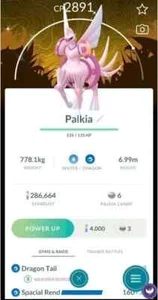 Pokemon Shiny Palkia Origin With GoWild - leve 50 + 3 moves -Spacial Rend - Afbeelding 1 van 1