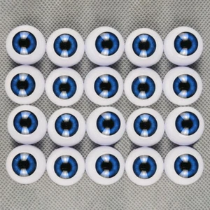 10PR ojos acrílicos medio redondos globos oculares para muñecas renacidas de 18"-24" kits reparación hágalo usted mismo - Imagen 1 de 9