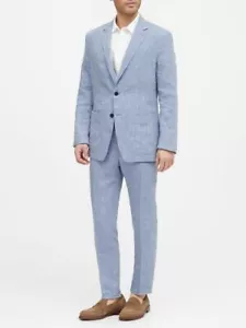 BANANA REPUBLIC MEN'S SLIM FIT LINEN SUIT JACKET (JACKET ONLY) SIZE 44R - Picture 1 of 1