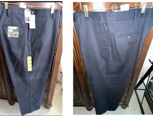 Dockers D3 Straight Fit Black With Grey PINSTR Khaki Pant DRESS  42x30 - Picture 1 of 6