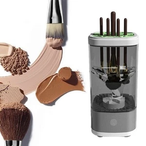 Nettoyez efficacement vos pinceaux de maquillage avec brosse électrique nettoyante à 8000 tr/min - Photo 1/14