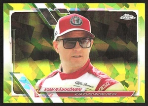 KIMI RÄIKKÖNEN 2021 TOPPS CHROME SAPPHIRE FORMULA 1 CHARTREUSE #15 IMAGE - Picture 1 of 3
