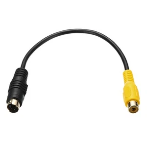S Video Cable 0.5ft, 4 Pin S-Video Male to RCA Female Composite Adapter - Picture 1 of 5