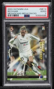 2003-04 Panini Megafichas La Liga Megacracks David Beckham #MC14 PSA 2 - Picture 1 of 3
