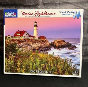 Maine Leuchtturm White Mountain 1000 Stück Puzzle - Bild 1 von 2
