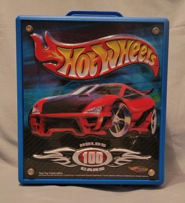 Vintage Hot Wheels 3-D Take Along 100 Car Case Carrier Suitcase FREE SHIPPING - Image 1 of 4