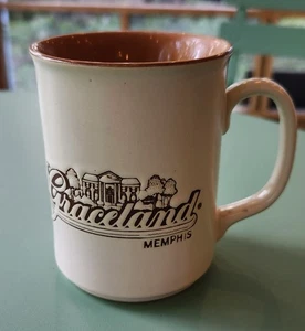 Vtg Graceland Elvis Presley Souvenir Coffee Mug Cup Memphis Tennessee Japan - Picture 1 of 3