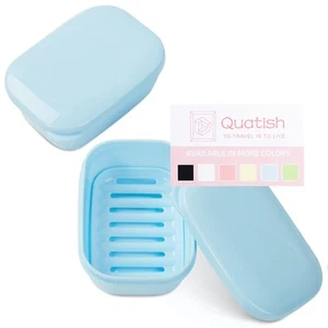 2 Pack Travel Soap Container, Portable Soap Holder with Lid, Travel Bar Soap ... - Picture 1 of 5