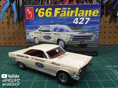 AMT1263 PLASTIC MODEL KIT 1966 FORD FAIRLANE 427 - 1/25 SCALE NEW IN SEALED BOX - Image 1 of 4