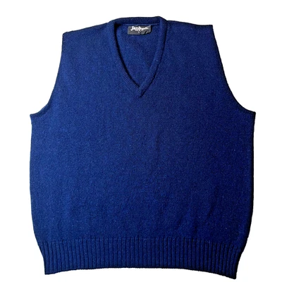 Chaleco Jantzen Mezcla Lana Vintage Retro Años 80 Sin Mangas Hecho en EE. UU. L - Abuelo Foto 1 de 4