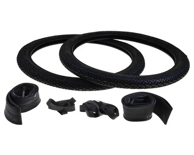 2x Reifen Kenda K77 2.00-17 (2x17 - 21x2,0) 22B TT + 2x Schlauch + 2x Felgenband - Bild 1 von 4