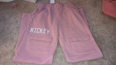 Pantalones utilitarios rosa Mickey Mouse de Disney talla M nuevos con etiquetas Foto 1 de 2