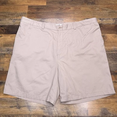 Harbor Bay Short Mens 50R Khaki Tan High Rise Loose Fit Twill New - Image 1 of 4