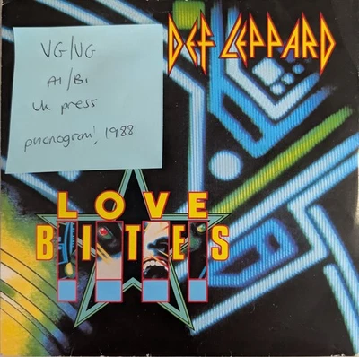 Def Leppard Love Bites Vinyl Record VG/VG LEP5 1988 - Изображение 1 из 2