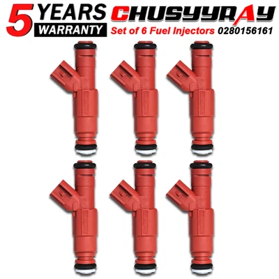 6X INYECTORES DE COMBUSTIBLE ORIGINALES 0280156161 PARA 2001-2003 2004 Ford Mustang 3,8 L V6 Foto 1 de 4