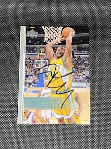 Chris Wilcox Seattle Sonics 2007-08 Upper Deck Signed Auto Card #77 ~ COA - Bild 1 von 3
