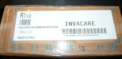 Eslinga de cuerpo completo Invacare con abertura de cómoda para levantamientos de pacientes malla de poliéster R115 Foto 1 de 4