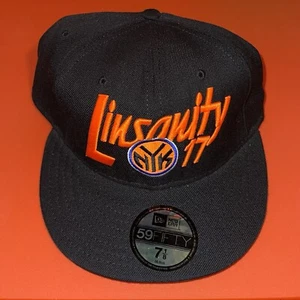 Jeremy Lin Linsanity Hat Fitted 7 1/8 New Era 59 Fifty New York Knicks Brand NEW - Picture 1 of 6