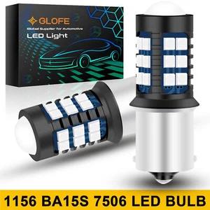 1156 Daytime Running Light Bulbs 10000K Blue Projector LED High Power Upgrade - Picture 1 of 12
