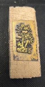 Stempel ➔ PALMEN ➔ Vintage-Klischee ➔ RARITÄT *Metallauf Holz* - Bild 1 von 1