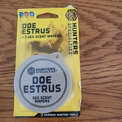 Hunters Specialties Scent Wafers Cover Scent Doe In Estrus 3 Wafers Per Pack NEW - Image 1 of 3