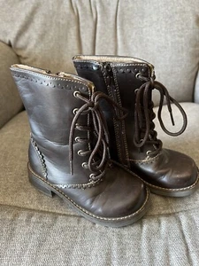 Girls TKS Brown Boots Size 10M - Picture 1 of 6