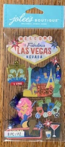 Jolees Las Vegas Wedding Chapel Chips Cards Poker Slots Machines Gambling Casino - Picture 1 of 3