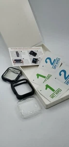 Ultra Thin Soft Shockproof Built in Bumper Protector for iWatch Case Black 40mm - Picture 1 of 12