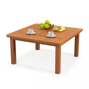 Outdoor Patio Dining Table W/ 2" Umbrella Hole Coffee Square End Table Furniture - Picture 1 of 15