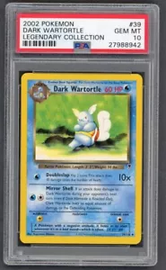 Pokemon Cards - PSA 10 Dark Wartortle 39/110 - Legendary Collection GEM MT PSA10 - Picture 1 of 3