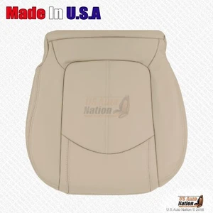2008 2009 2010 2011 2012 GMC Acadia Driver Bottom Genuine Leather Seat Cover Tan - Picture 1 of 9