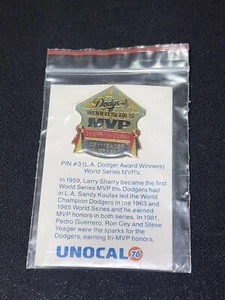 LA Dodgers Vintage WORLD SERIES MVP Pin #3 Sherry Koufax Cey Yeager Guerrero MLB - Picture 1 of 2