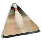 Triangle MDF Magnets - Bowling Ten Pin Game #3875