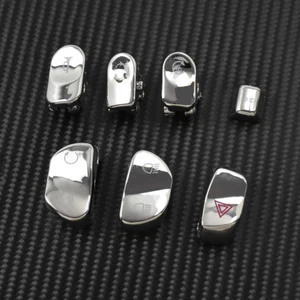 7Pcs Hand Controls Housing Replacement Switch Button Cap Fit For Victory Chrome - Picture 1 of 9