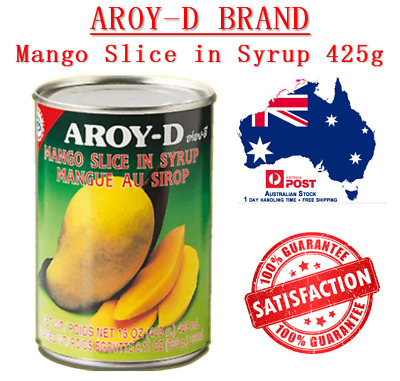 NEW Thailand AROY-D Mango Slice In Syrup 425g + Free Ship 泰国糖水芒果 • 14.95$