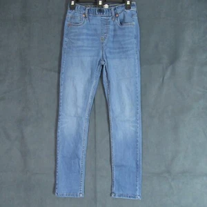Levis Jeans Girls Sz Large Blue Slim Taper Pull-On Stretch Casual Elastic Waist - Picture 1 of 11