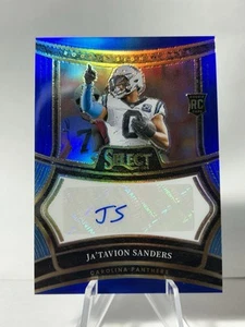 2024 Select Rookie Auto Blue #RSP-JSS Ja'Tavion Sanders RC Rookie #/149 - Picture 1 of 2