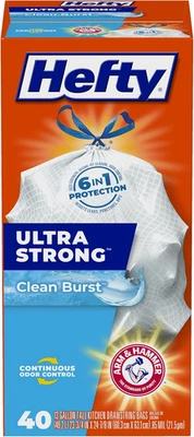 Ultra Strong 13 Gallon Trash Bags, Tall Kitchen Trash Bags 13 Gallon Size, Draws - Image 1 of 4