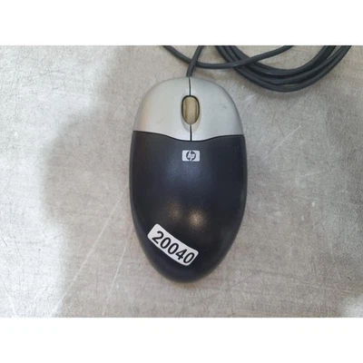 HP M-UAE96 Optical Mouse Black Wired USB 3-Buttons Scroll Wheel for Desktop PC - Image 1 of 4