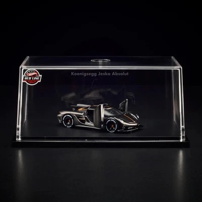 Pizarra Hot Wheels RLC Koenigsegg Jesko Absolut Spectraflame ZAMAC en mano Foto 1 de 4