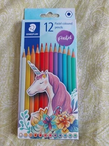 Staedtler Coloured Pencils Wood-Free 12pk Pastel Colours - Picture 1 of 2